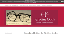 Desktop Screenshot of paradies-optik.de